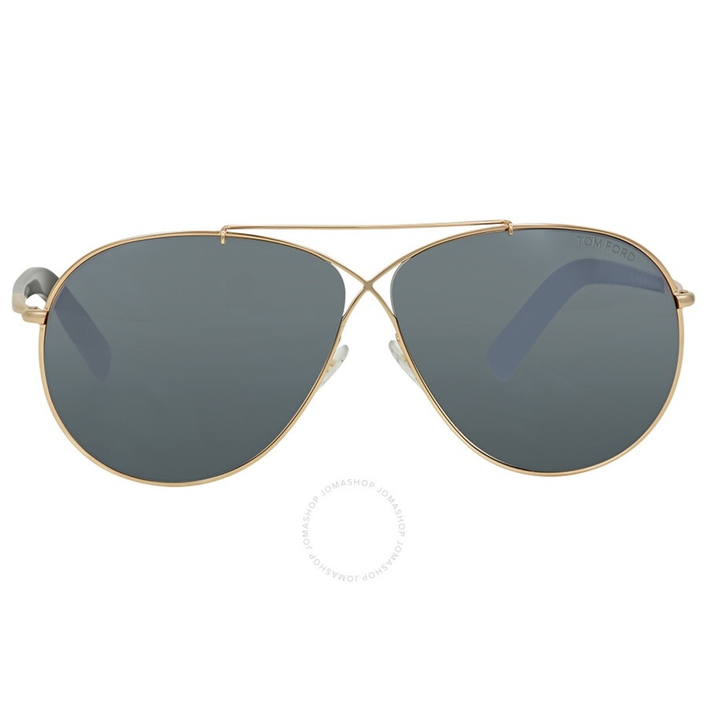 Tom Ford Eva Aviator Sunglasses with Double Bridge